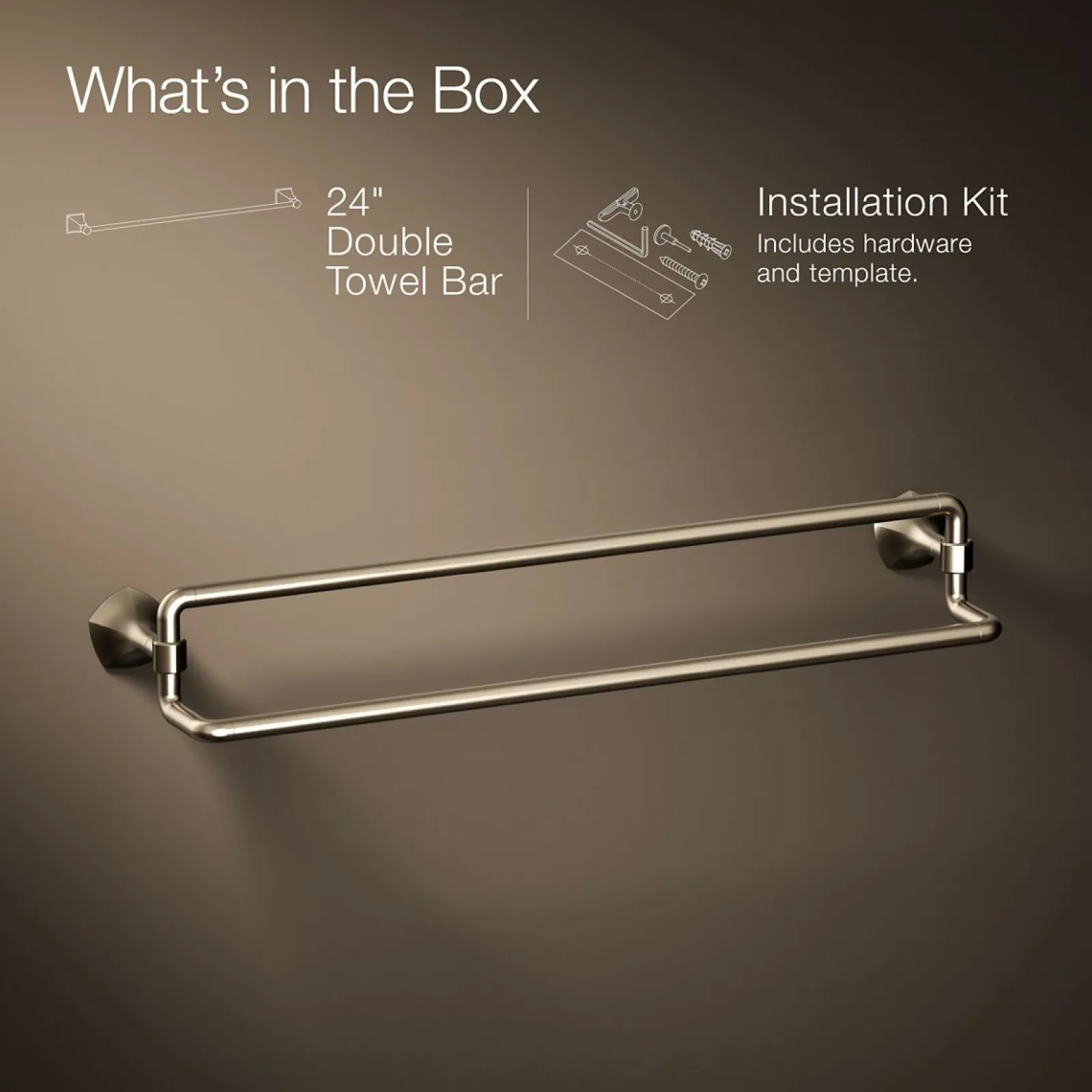 24" double towel bar^Kohler Online