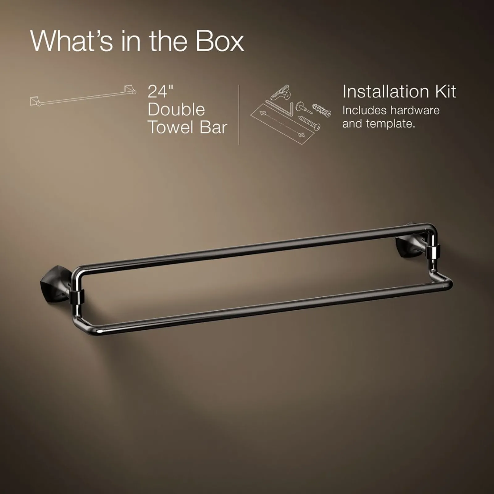 24" double towel bar^Kohler Online