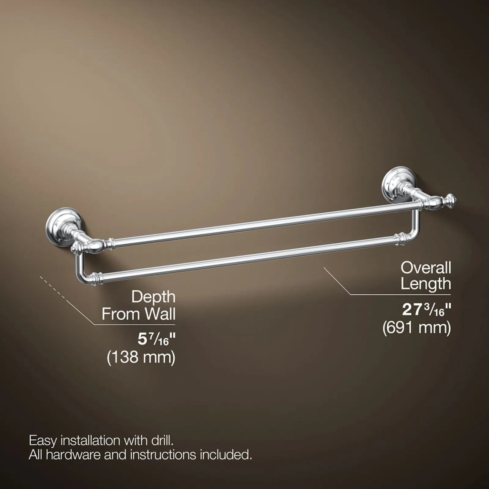 24" double towel bar^Kohler Sale