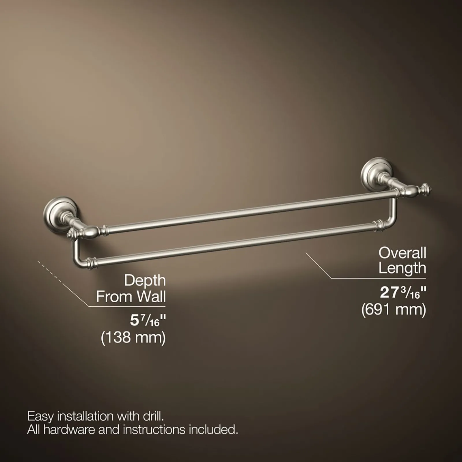 24" double towel bar^Kohler Sale