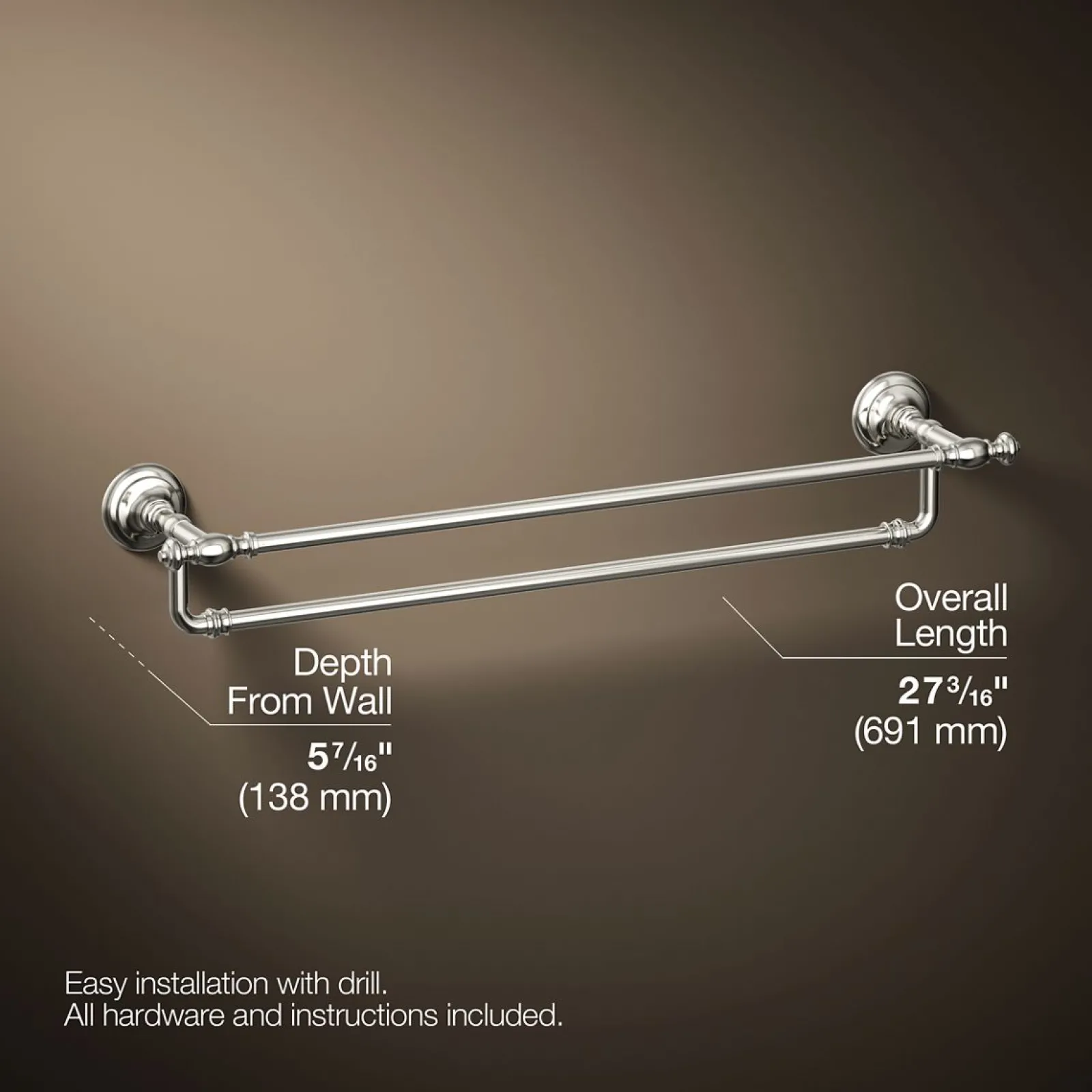 24" double towel bar^Kohler Sale