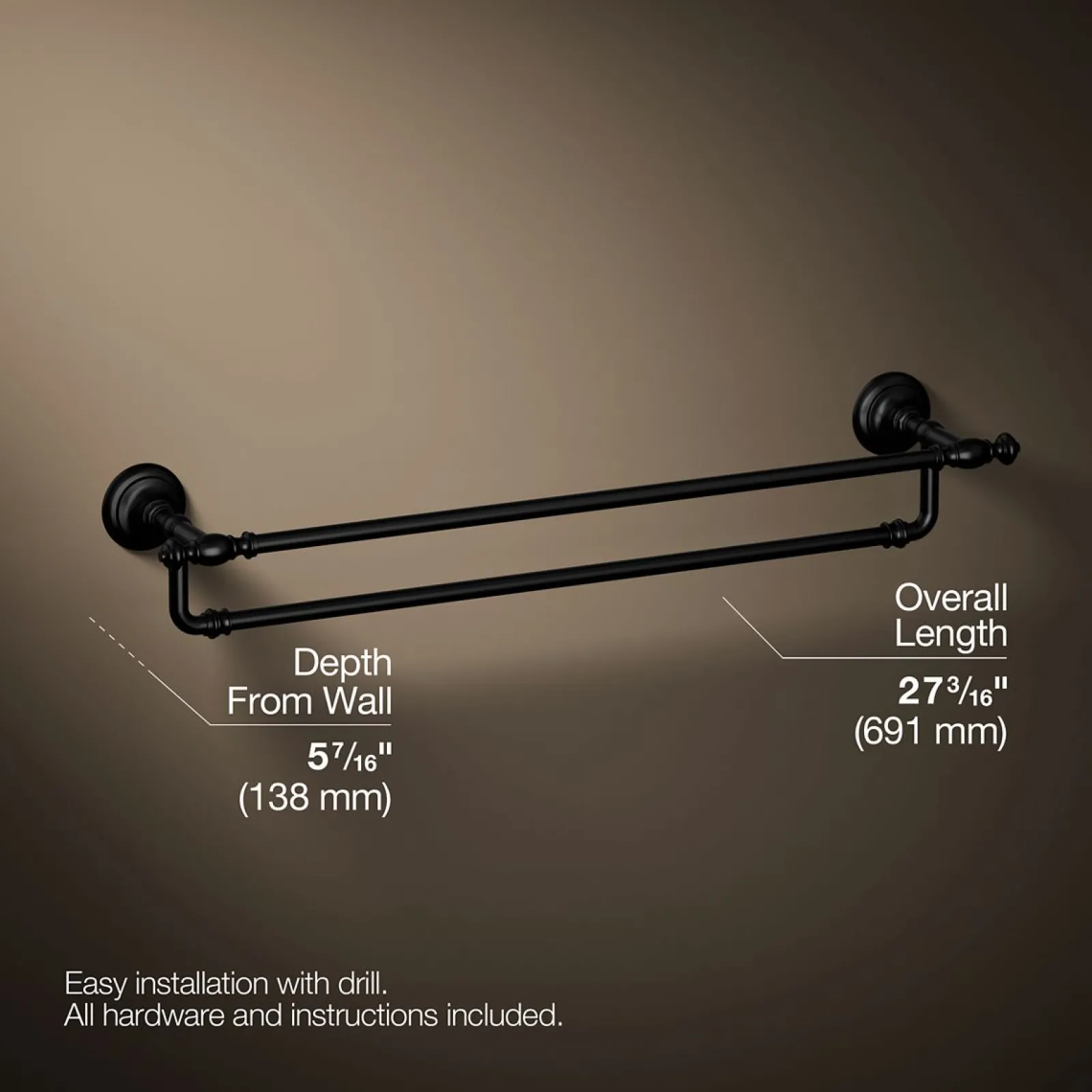 24" double towel bar^Kohler Sale