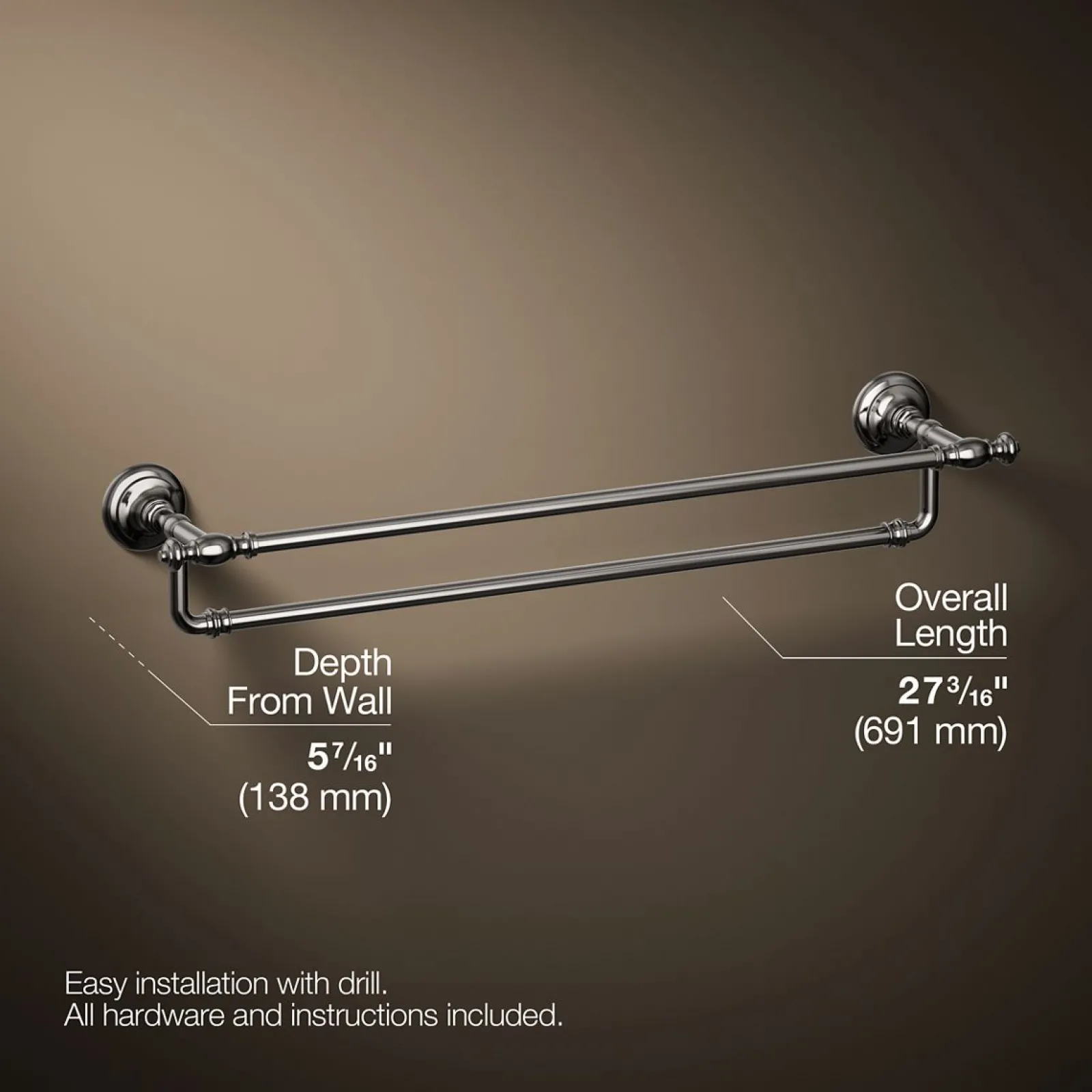 24" double towel bar^Kohler Sale