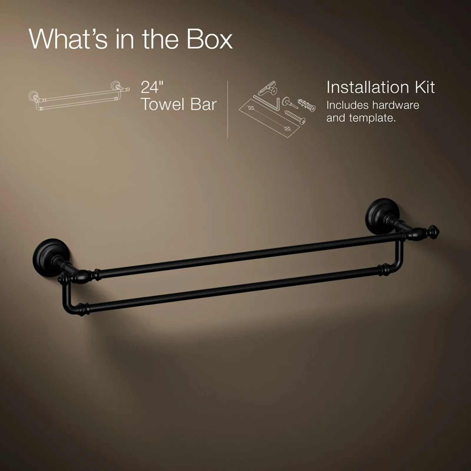 24" double towel bar^Kohler Sale