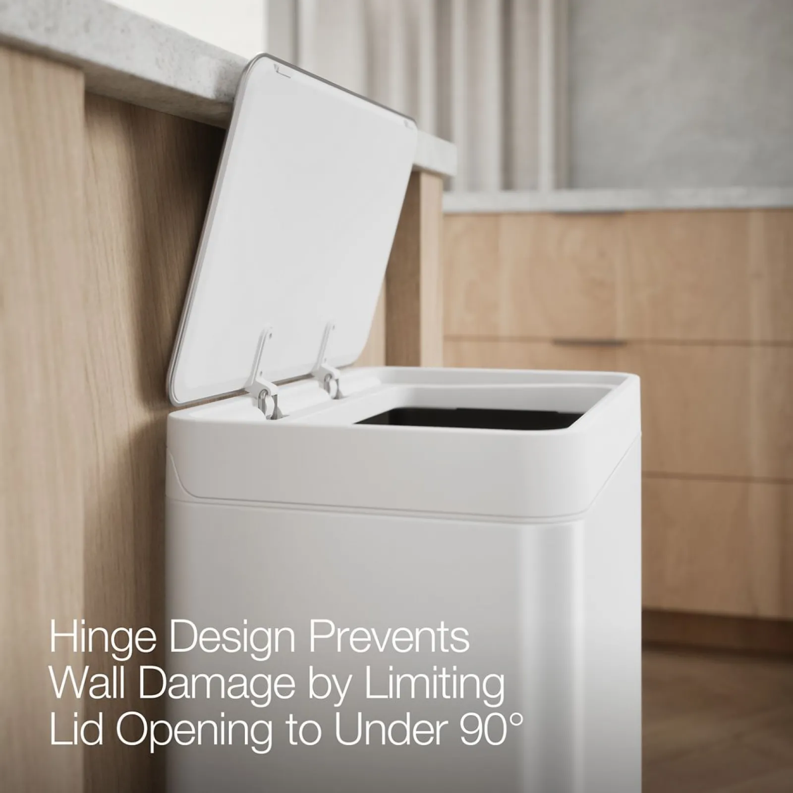 Dual-compartment step trash can^Kohler New