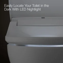 Dual-Wand Elongated bidet toilet seat with remote control^Kohler