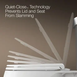 Elevated Quiet-Close™ round-front toilet seat^Kohler Best