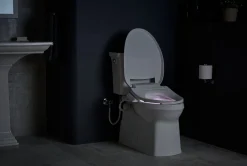 Elongated bidet toilet seat^Kohler New