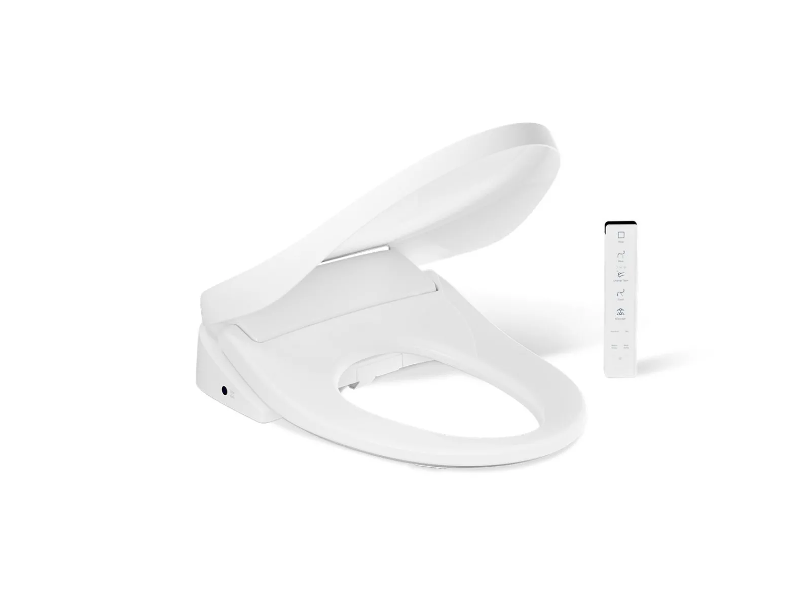 Elongated bidet toilet seat with remote control^Kohler Online