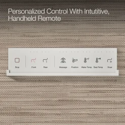 Elongated bidet toilet seat with remote control^Kohler Outlet