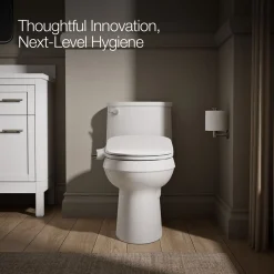Elongated manual bidet toilet seat^Kohler