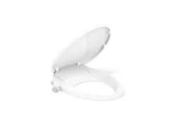 Elongated manual bidet toilet seat^Kohler
