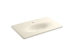 37" Enameled cast iron vanity top with integrated oval sink^Kohler Hot