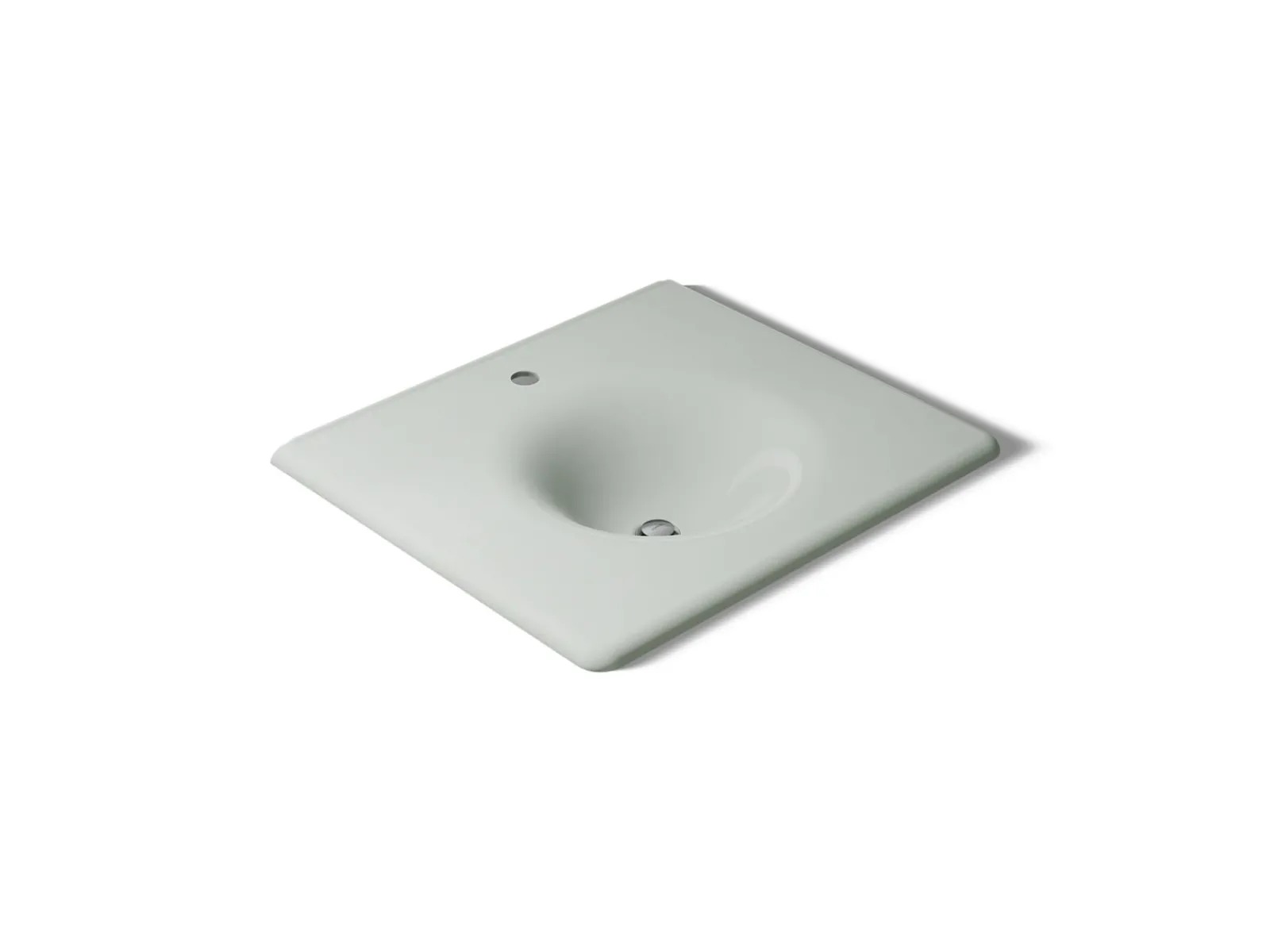 25" Enameled cast iron vanity top with integrated round sink^Kohler New