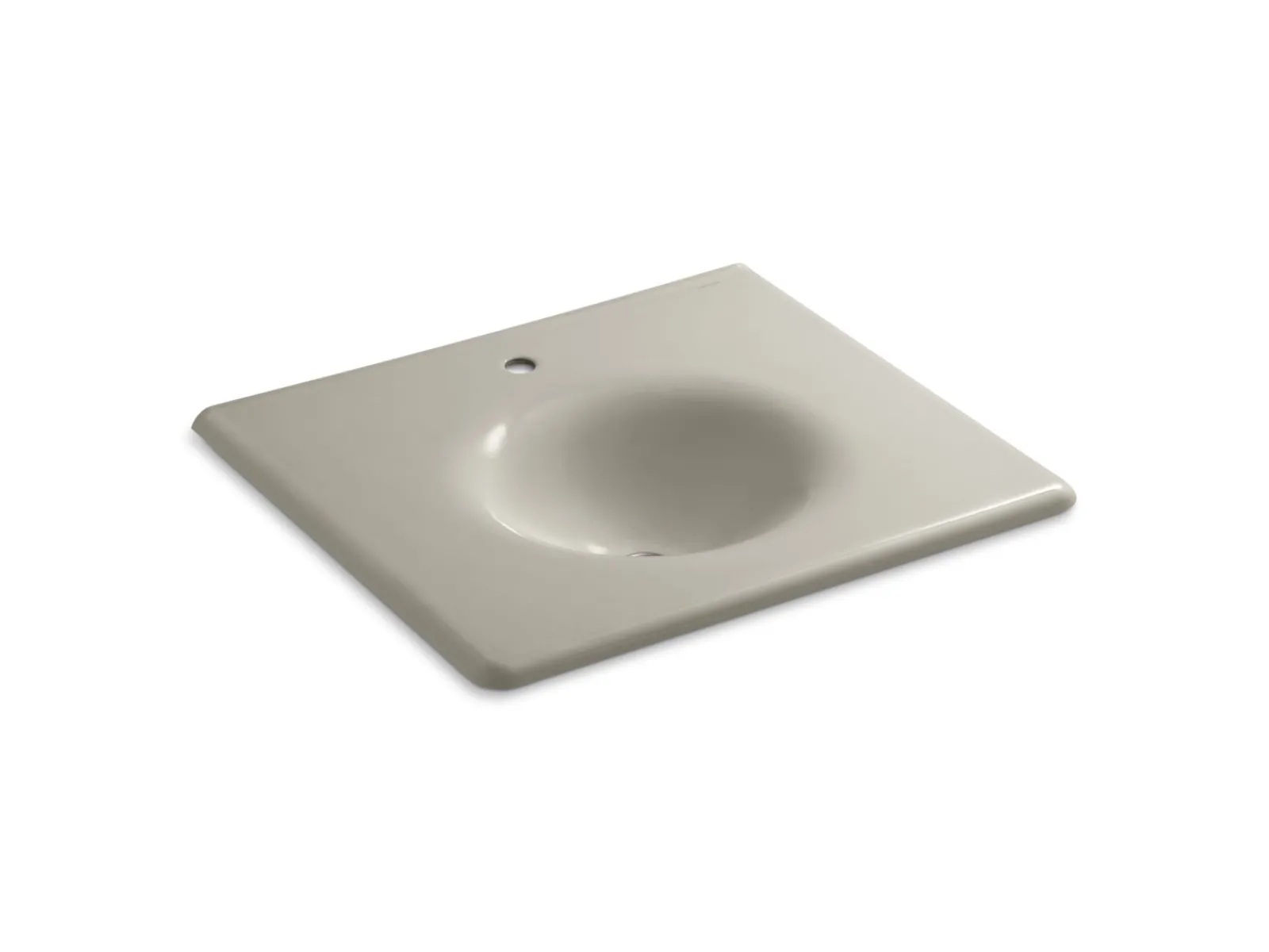 25" Enameled cast iron vanity top with integrated round sink^Kohler New