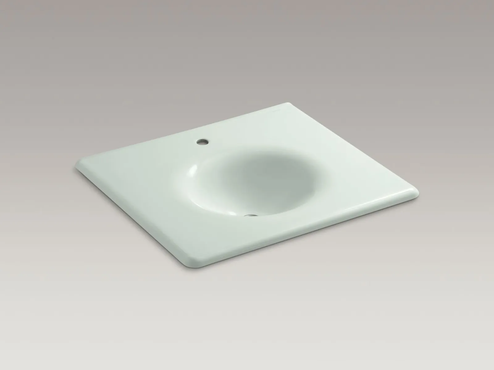 25" Enameled cast iron vanity top with integrated round sink^Kohler New
