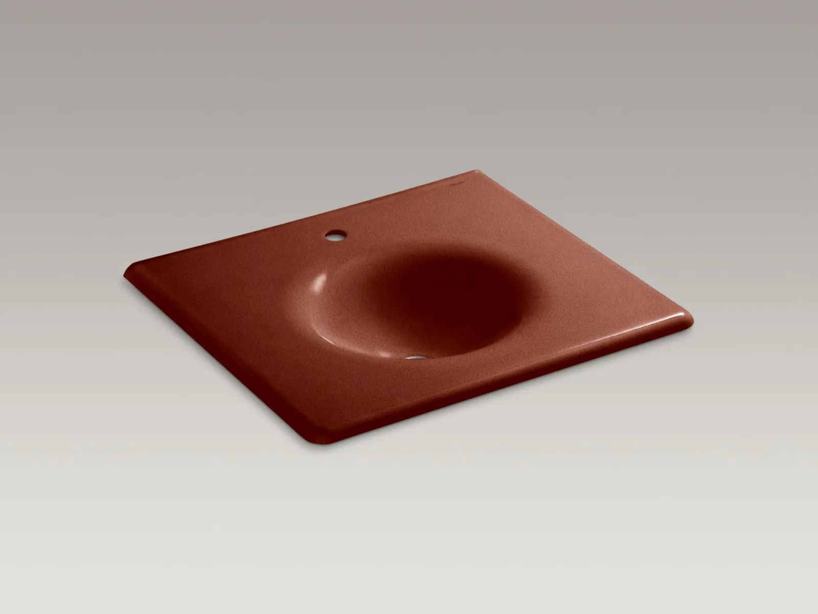 25" Enameled cast iron vanity top with integrated round sink^Kohler New