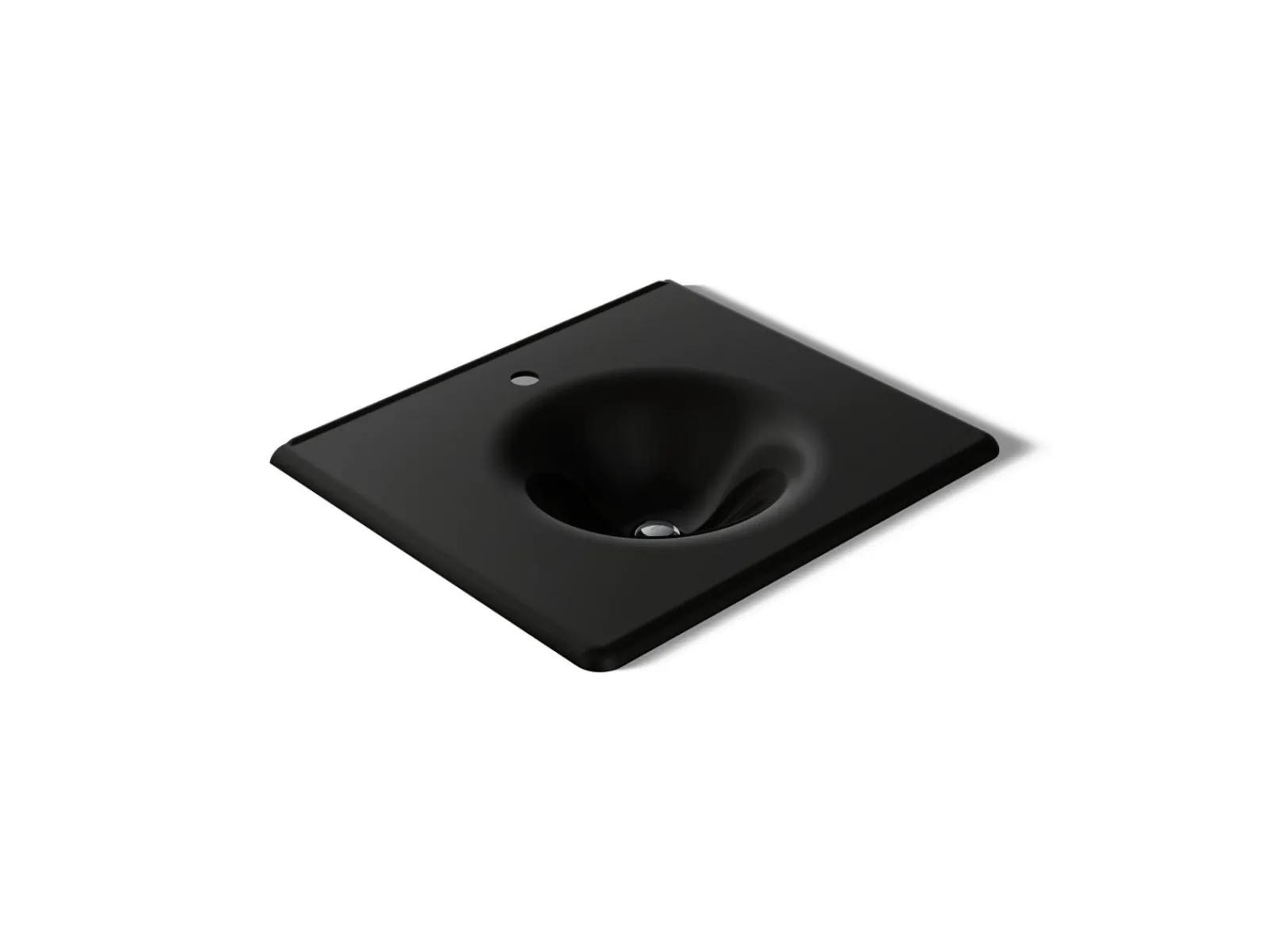 25" Enameled cast iron vanity top with integrated round sink^Kohler New