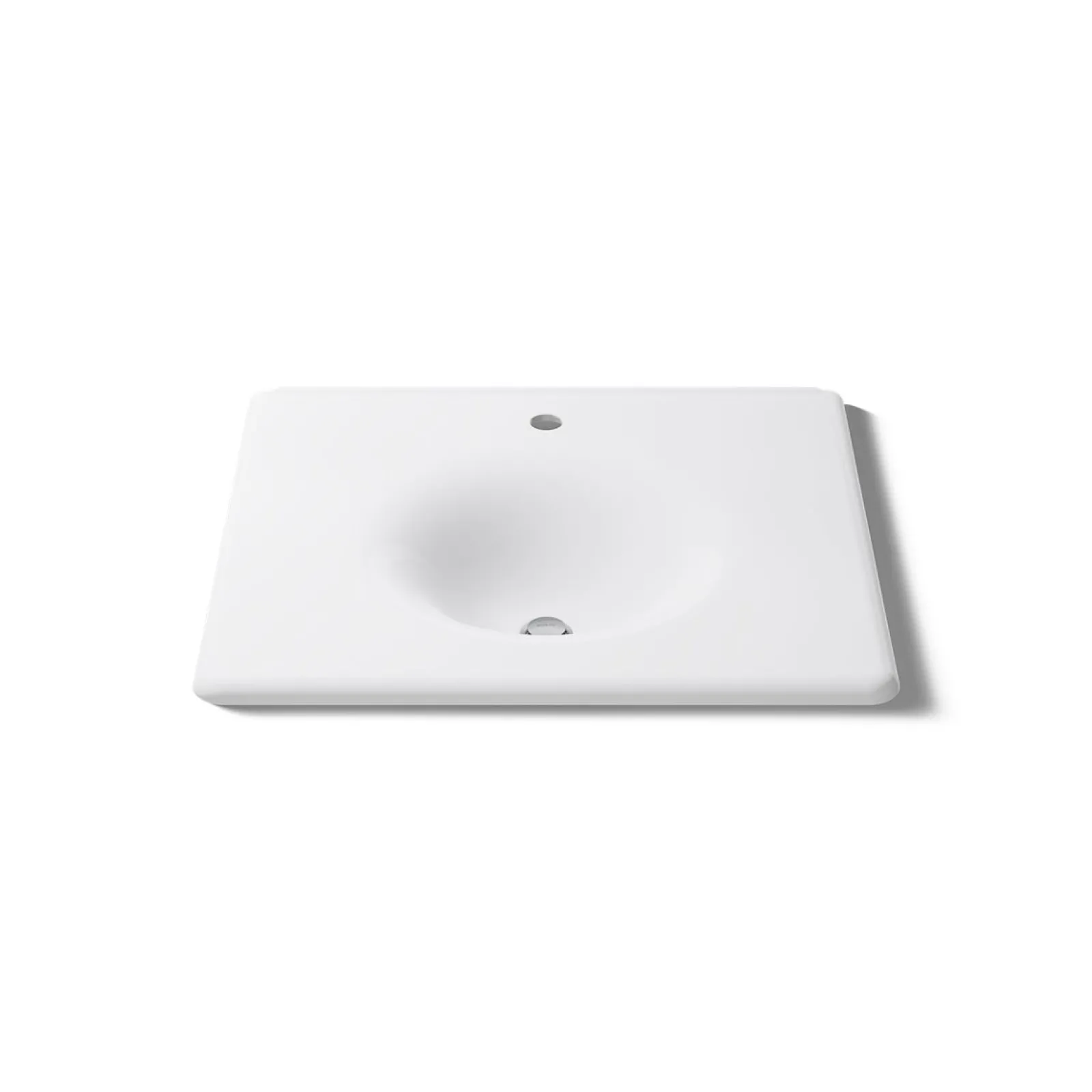 25" Enameled cast iron vanity top with integrated round sink^Kohler New