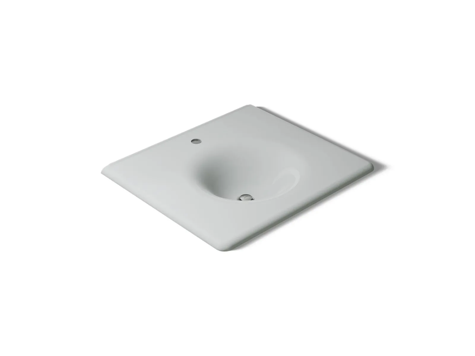 25" Enameled cast iron vanity top with integrated round sink^Kohler New
