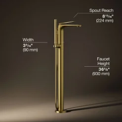 Floor-mount bath filler trim^Kohler Discount