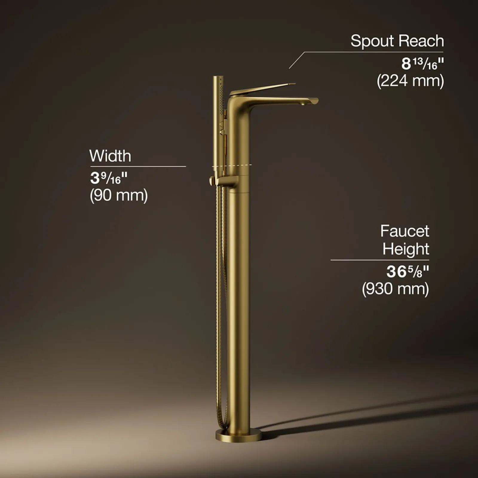 Floor-mount bath filler trim^Kohler Discount