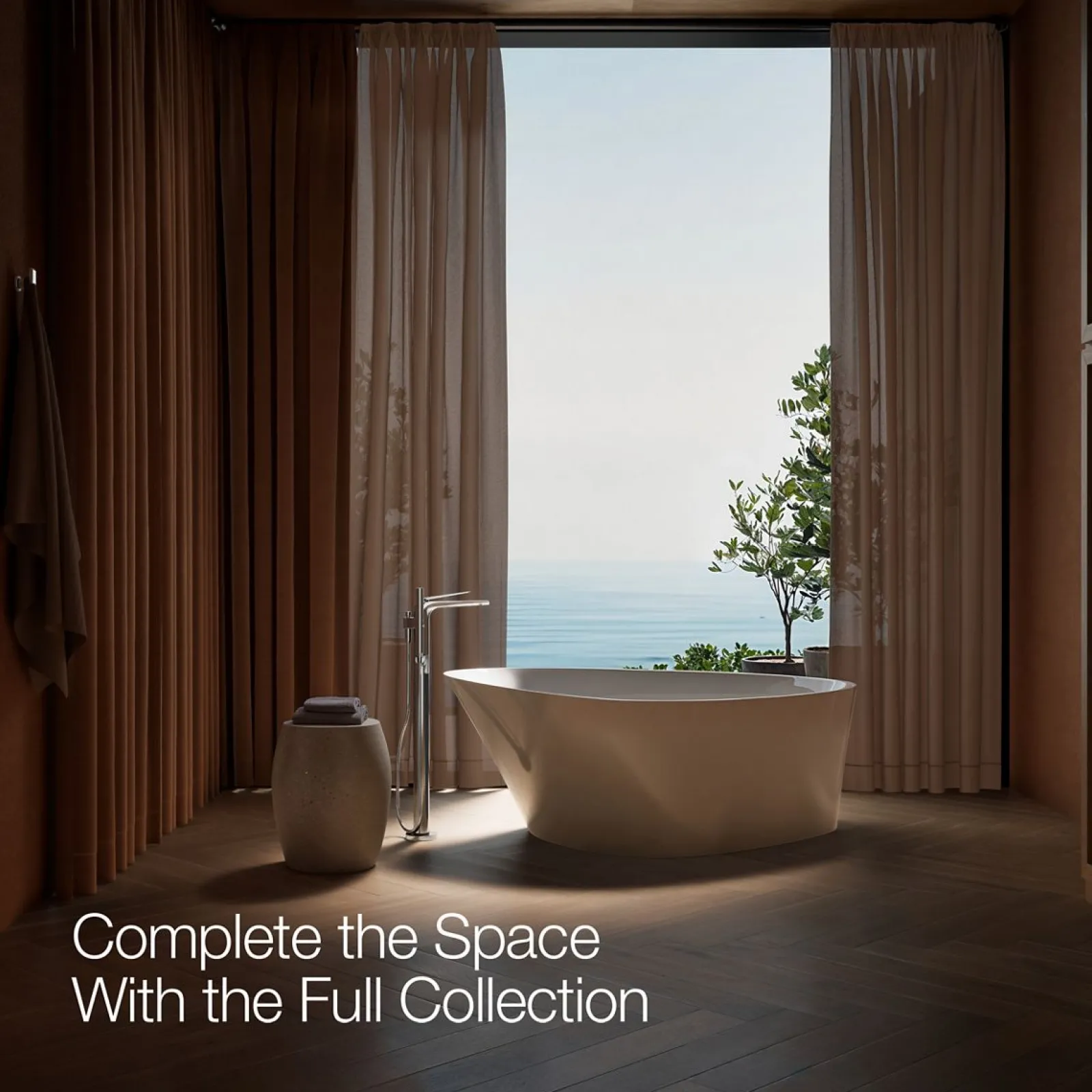 Floor-mount bath filler trim^Kohler Discount