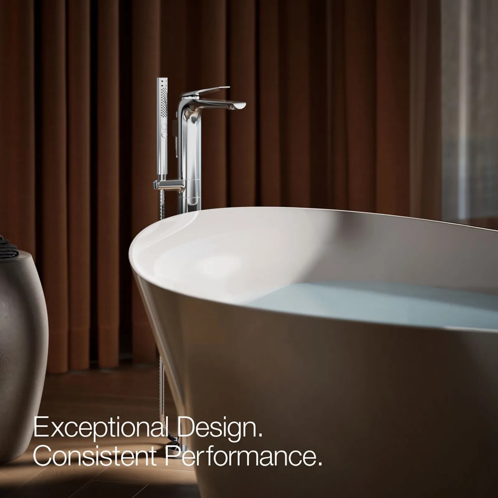 Floor-mount bath filler trim^Kohler Discount