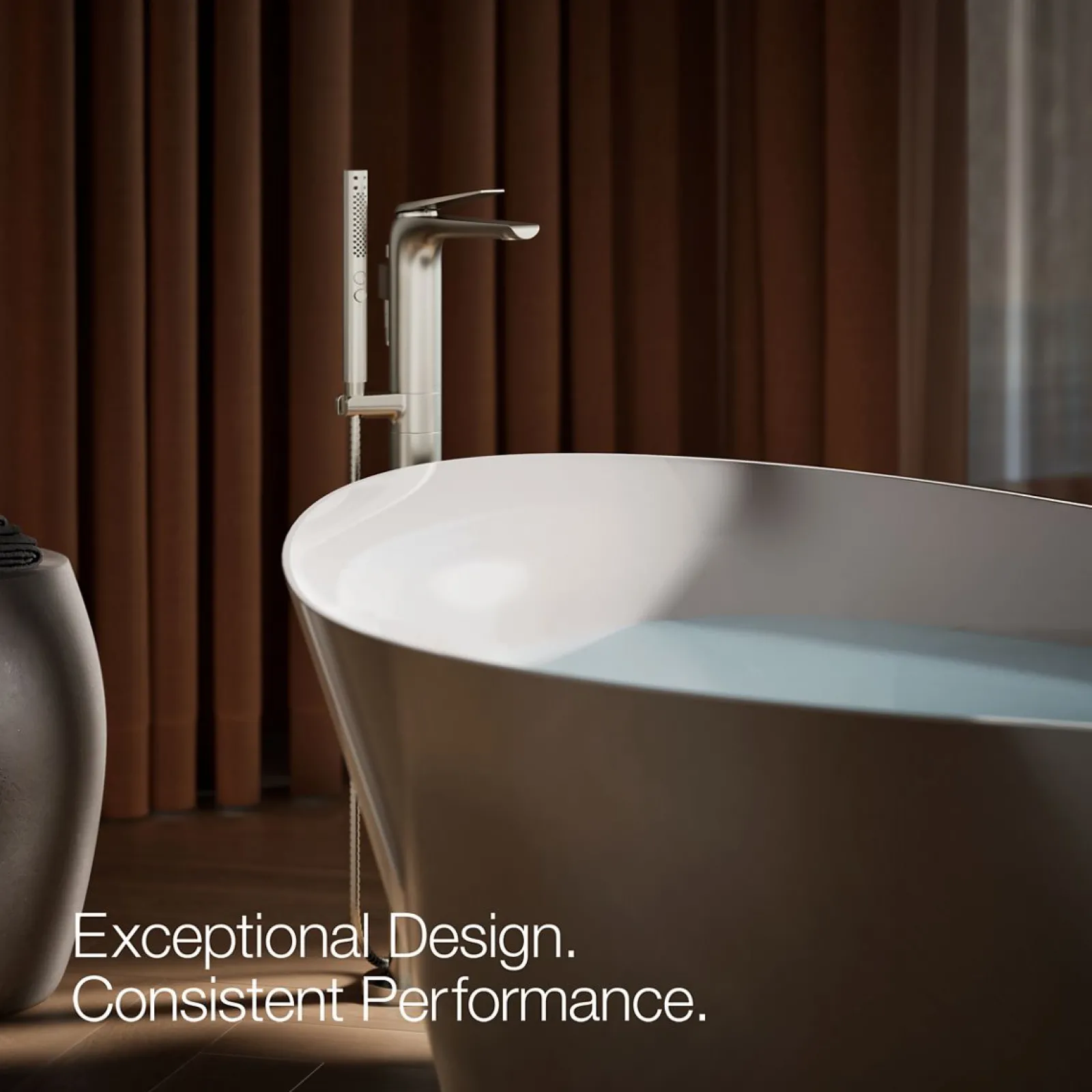 Floor-mount bath filler trim^Kohler Discount