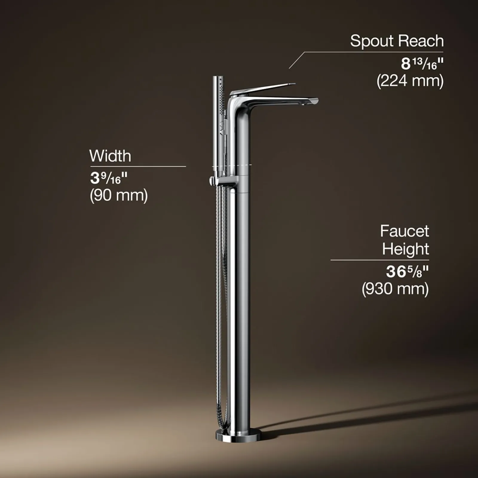 Floor-mount bath filler trim^Kohler Discount