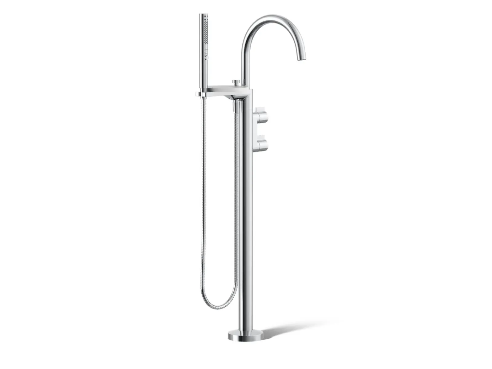Floor-mount bath filler trim with lever handles and handshower^Kohler Sale