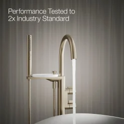Floor-mount bath filler trim with lever handles and handshower^Kohler Sale