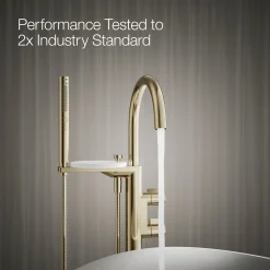 Floor-mount bath filler trim with lever handles and handshower^Kohler Sale