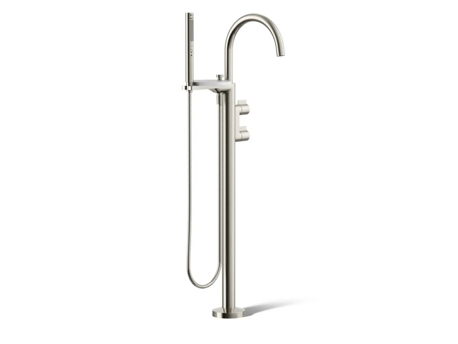 Floor-mount bath filler trim with lever handles and handshower^Kohler Sale