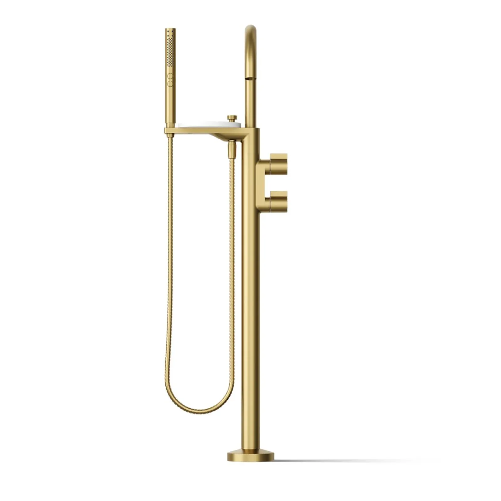 Floor-mount bath filler trim with lever handles and handshower^Kohler Sale