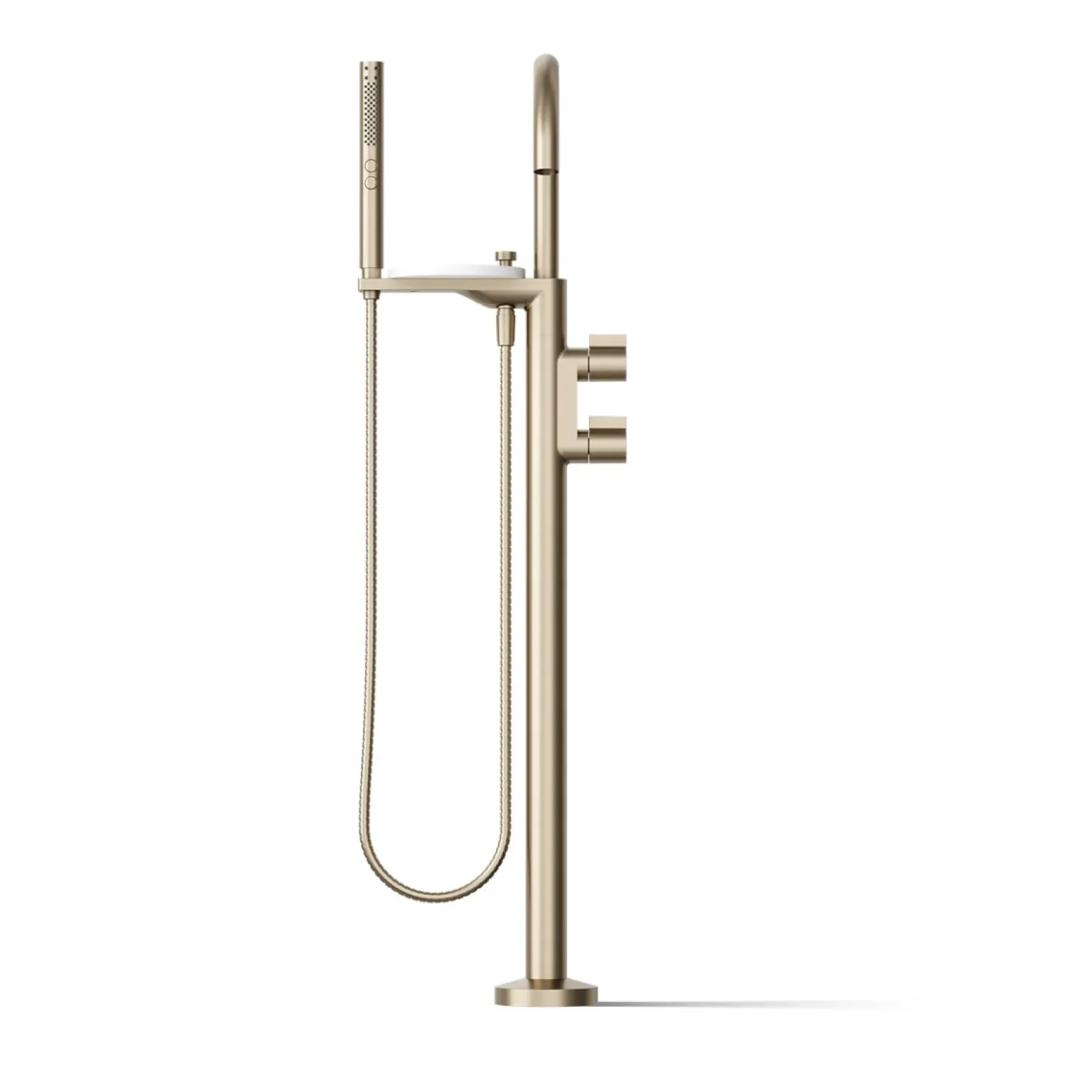 Floor-mount bath filler trim with lever handles and handshower^Kohler Sale