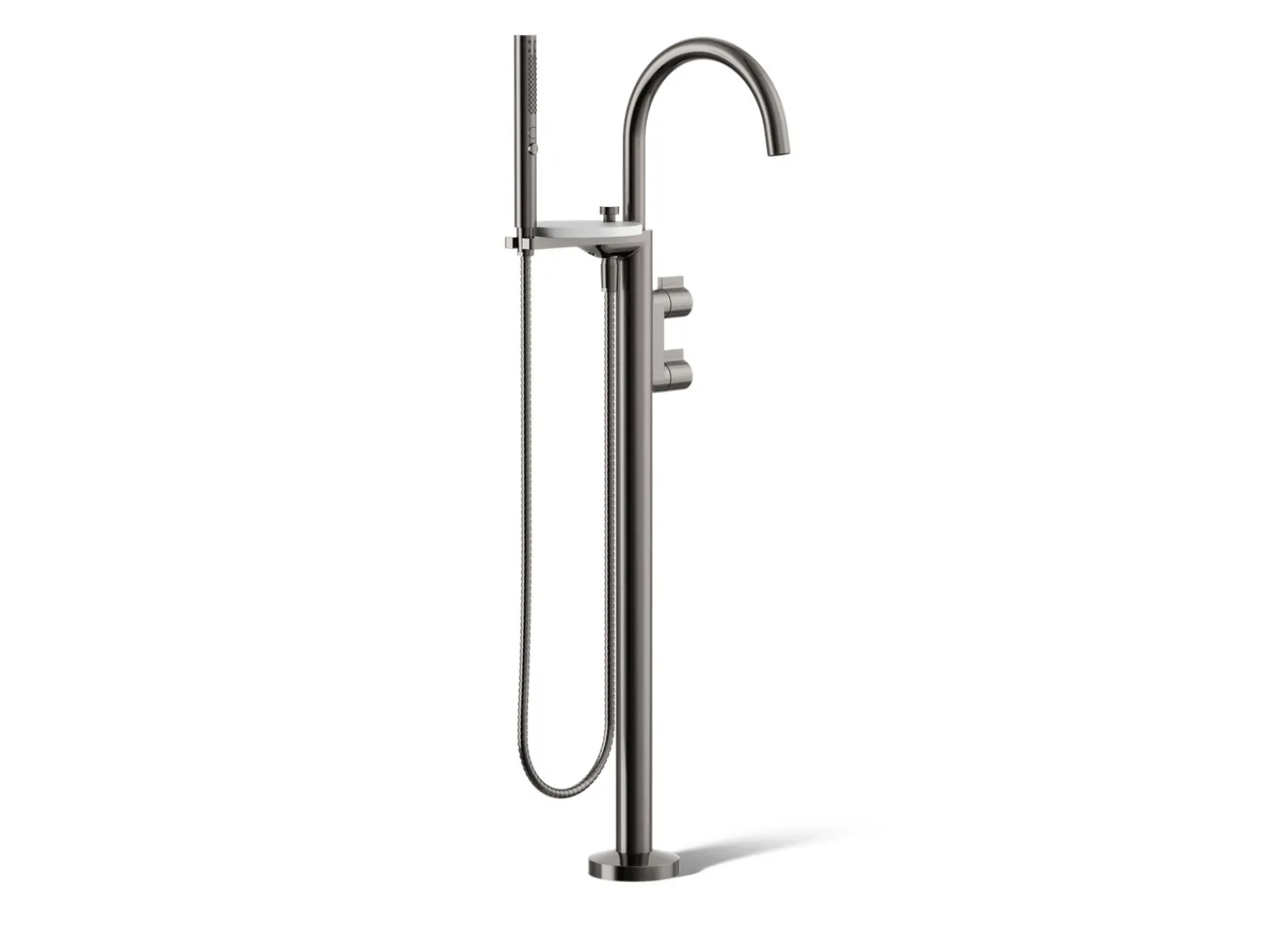 Floor-mount bath filler trim with lever handles and handshower^Kohler Sale