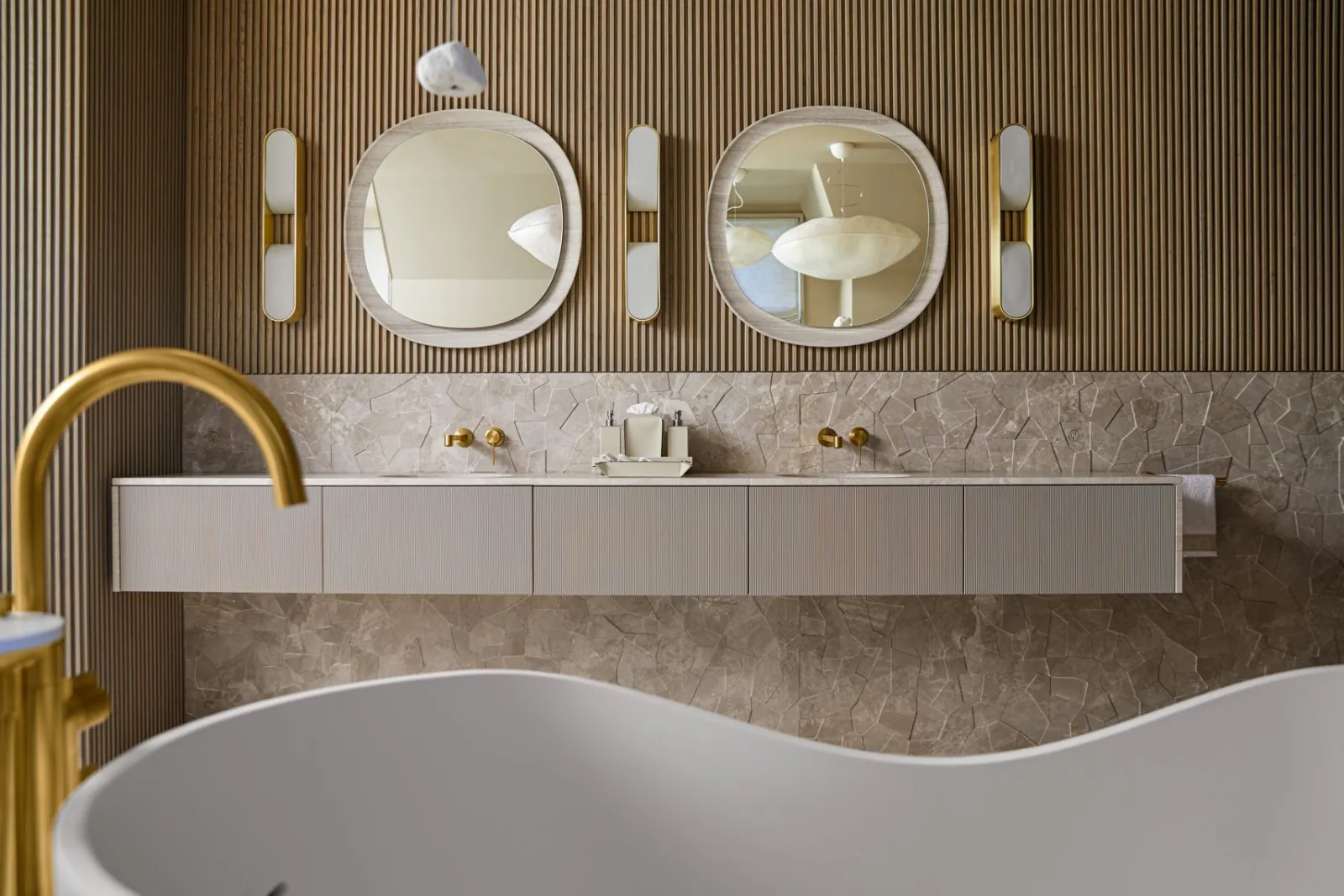 Floor-mount bath filler trim with lever handles and handshower^Kohler Sale