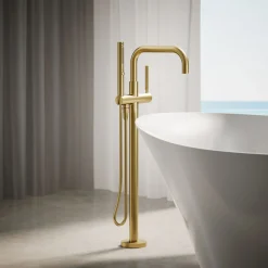 Floor-mount bath filler trim with handshower^Kohler Outlet