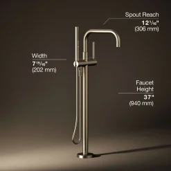 Floor-mount bath filler trim with handshower^Kohler Outlet