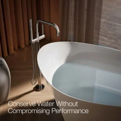 Floor-mount bath filler trim with handshower^Kohler Outlet