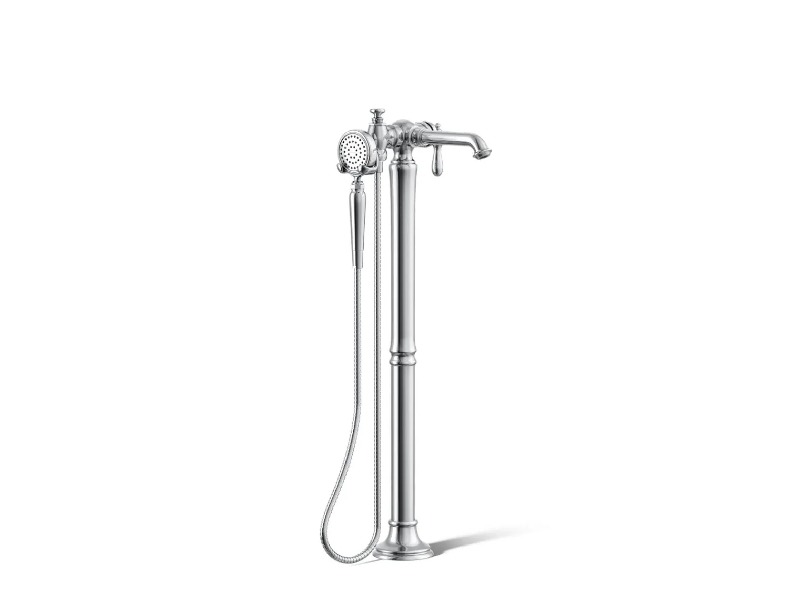 Floor-mount bath filler trim with handshower^Kohler Online