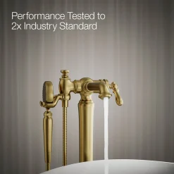 Floor-mount bath filler trim with handshower^Kohler Online