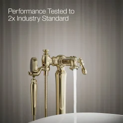 Floor-mount bath filler trim with handshower^Kohler Online