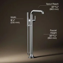 Floor-mount bath filler trim with handshower^Kohler Sale