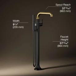 Floor-mount bath filler trim with handshower^Kohler Sale