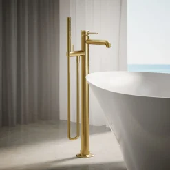 Floor-mount bath filler trim with handshower^Kohler Outlet