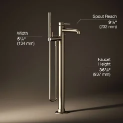 Floor-mount bath filler trim with handshower^Kohler Outlet
