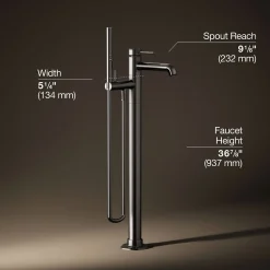 Floor-mount bath filler trim with handshower^Kohler Outlet