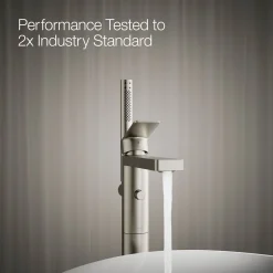 Floor-mount bath filler trim with handshower^Kohler Hot